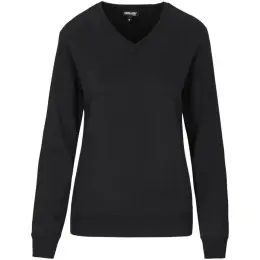 Ladies Long Sleeve Meta Low Pill Jersey Black Front